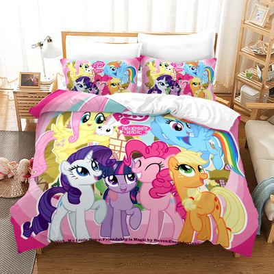 My Little Pony Comfortable Bedding Three-Piece Soft and Breathable Duvet Cover - Image 33