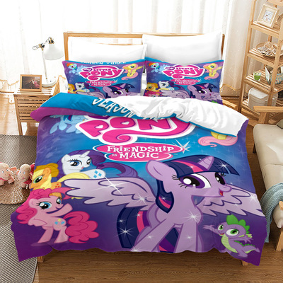 My Little Pony Comfortable Bedding Three-Piece Soft and Breathable Duvet Cover - Image 40
