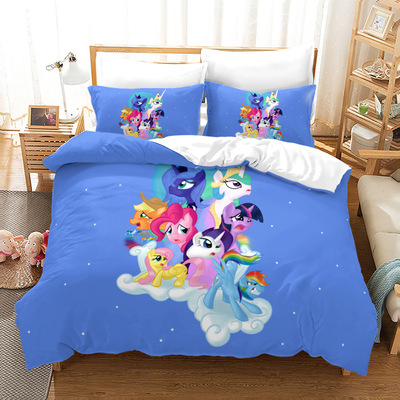 My Little Pony Comfortable Bedding Three-Piece Soft and Breathable Duvet Cover - Image 19