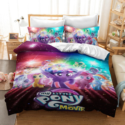 My Little Pony Comfortable Bedding Three-Piece Soft and Breathable Duvet Cover - Image 8