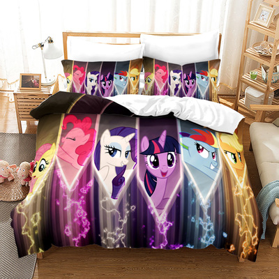 My Little Pony Comfortable Bedding Three-Piece Soft and Breathable Duvet Cover - Image 21