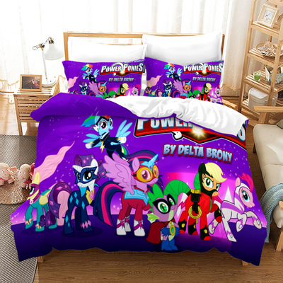 My Little Pony Comfortable Bedding Three-Piece Soft and Breathable Duvet Cover - Image 23