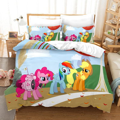 My Little Pony Comfortable Bedding Three-Piece Soft and Breathable Duvet Cover - Image 24