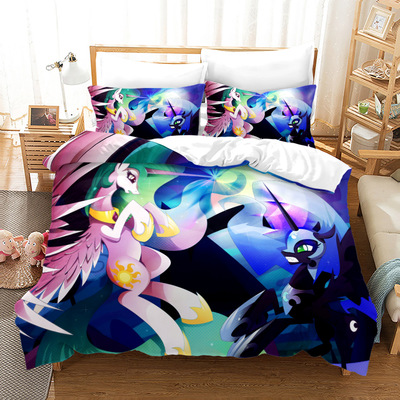 My Little Pony Comfortable Bedding Three-Piece Soft and Breathable Duvet Cover - Image 25