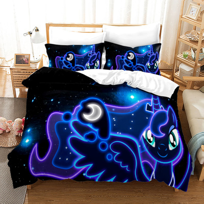My Little Pony Comfortable Bedding Three-Piece Soft and Breathable Duvet Cover - Image 26