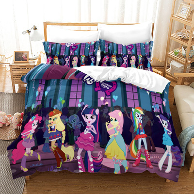 My Little Pony Comfortable Bedding Three-Piece Soft and Breathable Duvet Cover - Image 28