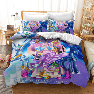 My Little Pony Comfortable Bedding Three-Piece Soft and Breathable Duvet Cover - Image 9