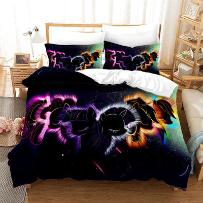 My Little Pony Comfortable Bedding Three-Piece Soft and Breathable Duvet Cover - Image 31