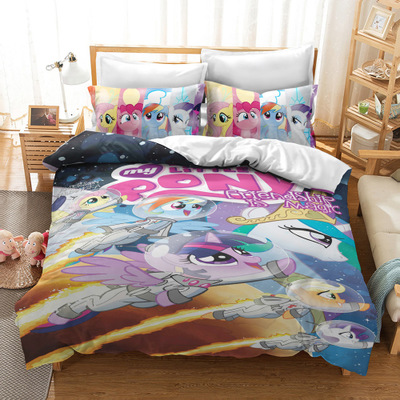 My Little Pony Comfortable Bedding Three-Piece Soft and Breathable Duvet Cover - Image 14