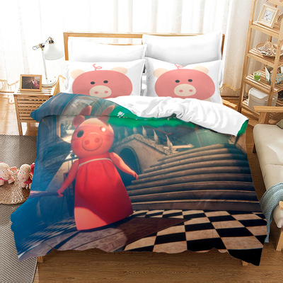 Piggy Roblox Comfortable Bedding Three, Roblox Twin Bedspread