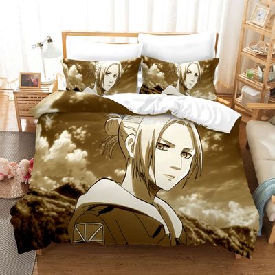 Attack On Titan Comfortable Bedding Three-Piece Soft and Breathable Duvet Cover - Image 9
