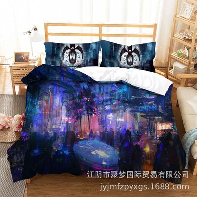 Cyberpunk 2077 Comfortable Bedding Three-Piece Soft and Breathable Duvet Cover - Image 15