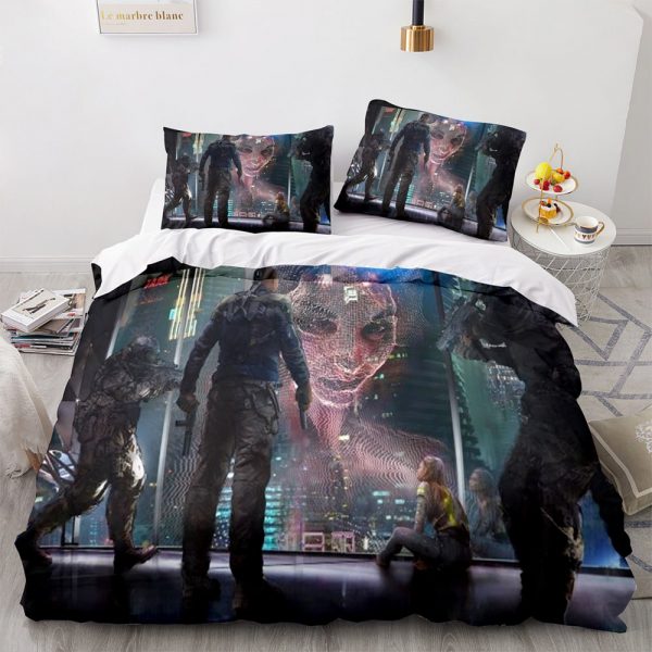 Cyberpunk 2077 Comfortable Bedding Three-Piece Soft and Breathable Duvet Cover - Image 18