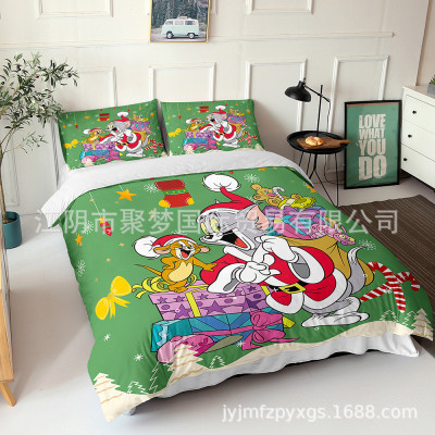 Tom and Jerry Comfortable Bedding Three-Piece Soft and Breathable Duvet Cover - Image 6
