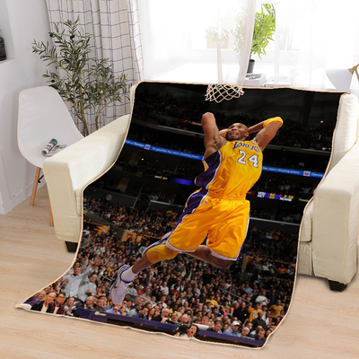 Kobe Bryant Blankets Printing Soft Nap Blanket On Home/Sofa/Office Portable Travel Cover Blanket - Image 4