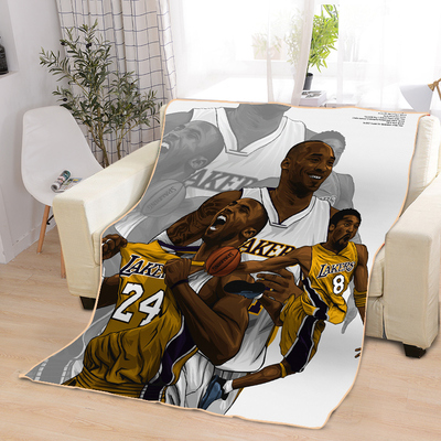 Kobe Bryant Blankets Printing Soft Nap Blanket On Home/Sofa/Office Portable Travel Cover Blanket - Image 8