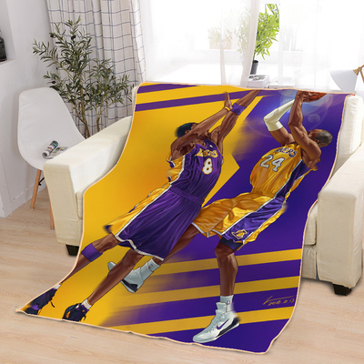 Kobe Bryant Blankets Printing Soft Nap Blanket On Home/Sofa/Office Portable Travel Cover Blanket - Image 23