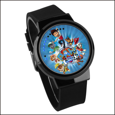 PAW Patrol Waterproof LED Touch Screen Watch Black Strap Black Dial