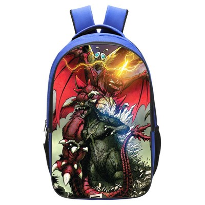 Godzilla vs Kong Backpack School Bag Blue