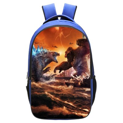 Godzilla vs Kong Backpack School Bag Blue - Image 6