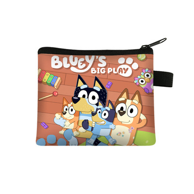 Bluey coin purse polyester card holder simple coin storage bag - Image 3