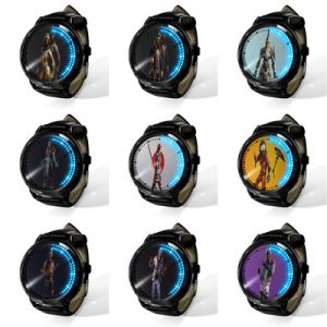 LED touch screen watch Fortnite personality trend fashion male and female student waterproof watch