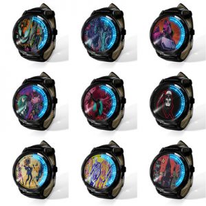 LED touch screen watch Fortnite personality trend fashion male and female student waterproof watch