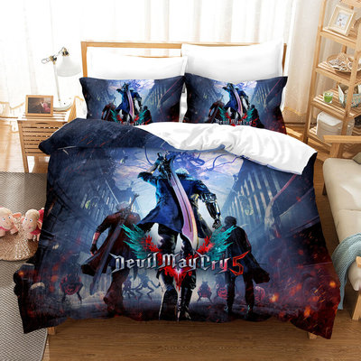 Devil May Cry 5 Comfortable Bedding Three-Piece Soft and Breathable Duvet Cover - Image 15