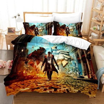 Devil May Cry 5 Comfortable Bedding Three-Piece Soft and Breathable Duvet Cover - Image 16
