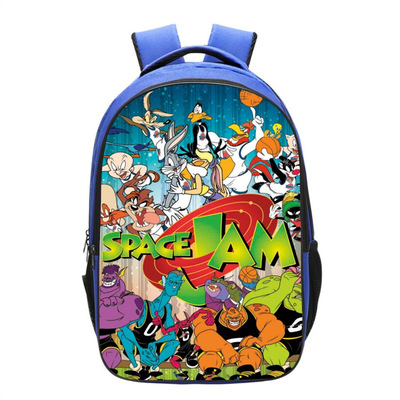 Space Jam Backpack School Bag Blue