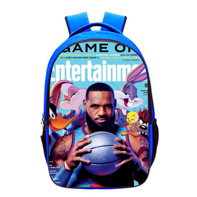 Space Jam Backpack School Bag Blue - Image 2