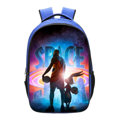 Space Jam Backpack School Bag Blue - Image 3