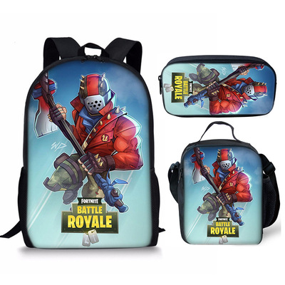 18 Inch Fortnite Backpack School Bag+Lunch Bag+Pencil Bag - Image 3