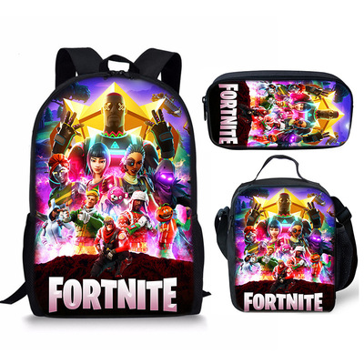 18 Inch Fortnite Backpack School Bag+Lunch Bag+Pencil Bag - Image 8