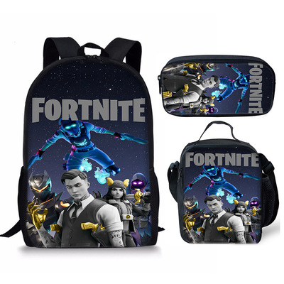18 Inch Fortnite Backpack School Bag+Lunch Bag+Pencil Bag - Image 13