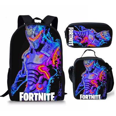 18 Inch Fortnite Backpack School Bag+Lunch Bag+Pencil Bag - Image 14