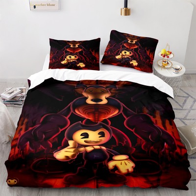 Bendy and the Ink Machine Comfortable Bedding Three-Piece Soft and Breathable Duvet Cover - Image 16