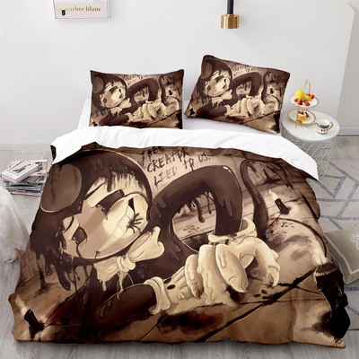Bendy and the Ink Machine Comfortable Bedding Three-Piece Soft and Breathable Duvet Cover - Image 18