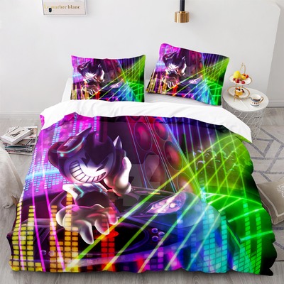 Bendy and the Ink Machine Comfortable Bedding Three-Piece Soft and Breathable Duvet Cover - Image 19