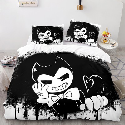 Bendy and the Ink Machine Comfortable Bedding Three-Piece Soft and Breathable Duvet Cover - Image 20