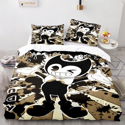 Bendy and the Ink Machine Comfortable Bedding Three-Piece Soft and Breathable Duvet Cover - Image 8