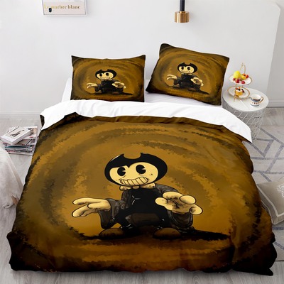 Bendy and the Ink Machine Comfortable Bedding Three-Piece Soft and Breathable Duvet Cover - Image 11