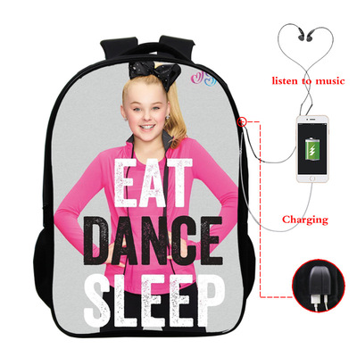 JoJo Siwa USB Charge Backpack Mega Charizard Split Students Boys Girls Knapsack Men Women Travel Laptop Rucksack - Image 9