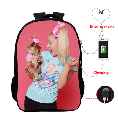JoJo Siwa USB Charge Backpack Mega Charizard Split Students Boys Girls Knapsack Men Women Travel Laptop Rucksack - Image 10