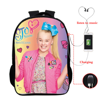 JoJo Siwa USB Charge Backpack Mega Charizard Split Students Boys Girls Knapsack Men Women Travel Laptop Rucksack - Image 15