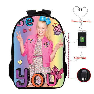 JoJo Siwa USB Charge Backpack Mega Charizard Split Students Boys Girls Knapsack Men Women Travel Laptop Rucksack - Image 17