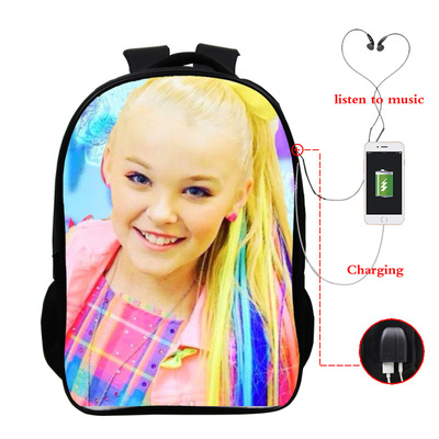 JoJo Siwa USB Charge Backpack Mega Charizard Split Students Boys Girls Knapsack Men Women Travel Laptop Rucksack - Image 18