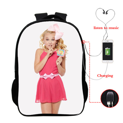 JoJo Siwa USB Charge Backpack Mega Charizard Split Students Boys Girls Knapsack Men Women Travel Laptop Rucksack - Image 5