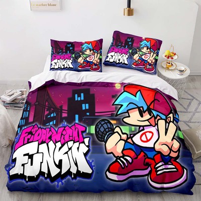 Friday Night Funkin Comfortable Bedding Three-Piece Soft and Breathable Duvet Cover - Image 11