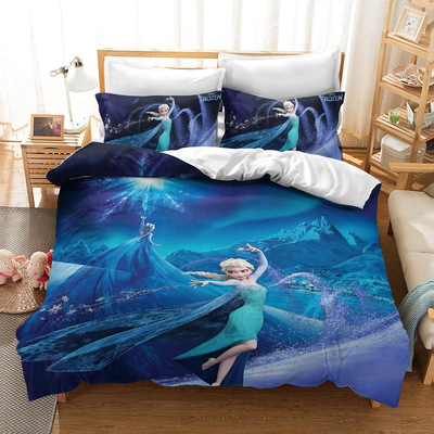 Frozen Comfortable Bedding Three-Piece Soft and Breathable Duvet Cover - Image 2
